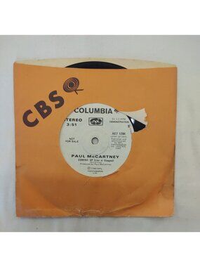 Paul McCartney Coming Up Columbia Demo Promo 45 AE7 1204 Canada 1980